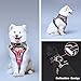 WINSEE Dog Harness No Pull, Pet Harnesses with Dog Collar, Adjustable Reflective Oxford Outdoor Vest, Front/Back Leash Clips for Small, Medium, Large, Extra Large Dogs, Easy Control Handle for Walking