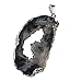 Agate Pendant Jewelry, Geode Slice, a Unique Polished Natural Stone from Brazil, with a Center of Druzy Crystals, Medium Size Between 1 1/4
