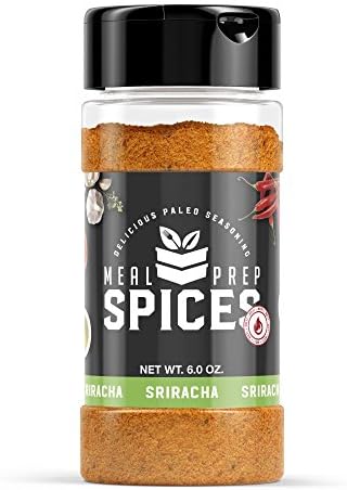 Meal Prep Spices Sriracha Seasoning - Paleo, Kosher, and Gluten Free - One (1) 6oz Bottle