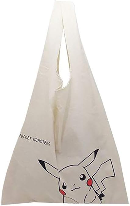 Amazon Co Jp 大きめ ショッピングバッグ トートバッグ ピカチュウアップ ポケットモンスター ポケモン キャラクター 帆布 キャンバス生地 お買い物バッグ コットンバッグ 鞄 肩掛け 手提げかばん ジュエリー