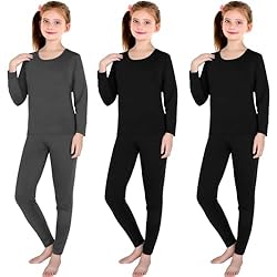 3 Set Girls Thermal Underwear Soft Long Underwear