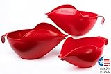 Pourfect Original Spill-Proof 6, 8 and 12 Cup Mixing Bowl Set, Empire Red