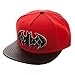 Bioworld  Batman Harley Quinn Carbon Fiber Snapback Baseball Hat ,One Size ,Red 