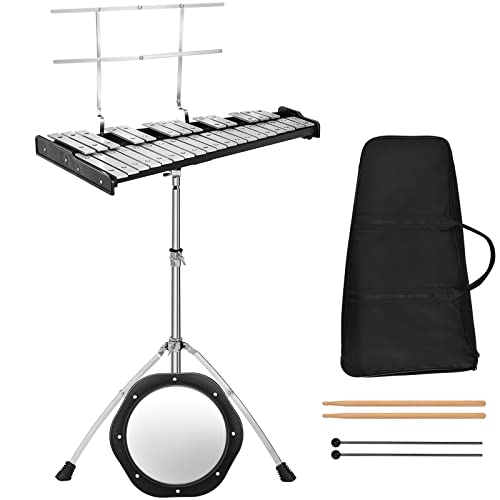 Giantex 32 Note Professional Glockenspiel Bell Kit, Percussion