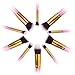 Makeup Brushes: iLoveCos Professional Cosmetic Brush Set for Liquid or Powder Foundation(10 Pieces Gloden Pink with Velvet Carry Bag)