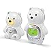 VTech DM226 Teddy Bear Audio Baby Monitor Camera with up to 1,000 ft of Range, Vibrating Sound-Alert, Talk-Back Intercom, Digitized Transmission & Night Light