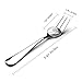 Snamonkia Dessert Forks Stainless Steel, 16-Pieces 5.4 Inches, Small Appetizer Salad Forks, 3-Tine Portable Cocktail Fruit Forks for Party Travel