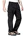 CQ-UBP01-BLK_M/Regular CQR Men's BDU Rip Stop Trouser Tactical Pants UBP01