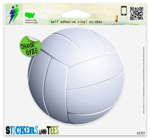 Volleyball 3D Ball Sport Car Sticker Indoor Outdoor 4" x 4"