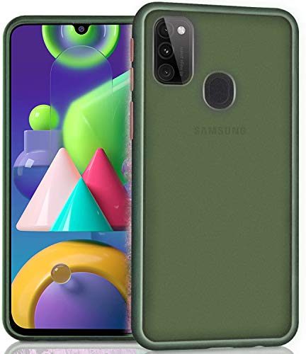 SHINESTAR Samsung Galaxy M21 / M30s Case Phone Cover, TPU Silicone Frame Protective Cover Matte Translucent Back Cover f