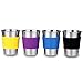 LEGERM Colorful Stainless Steel Cup 14 oz Metal Drink Tumbler with Cotton Sleeve for Toddler Kids and Adult 4 Pcs