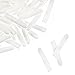 Jetec 100 Pieces Dishwasher Rack Tip Tine Cover Caps Prong Rack Caps Just Push on to Repair, 1/ 8 Inch/ 3 mm in Inner Diameter (White)