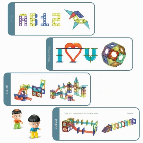 morkka Magnetic Building Blocks, 75 PCS Kids Toys, 3D Educational Game, Track Building Gift for 3+ Boys and Girls (75PCS)