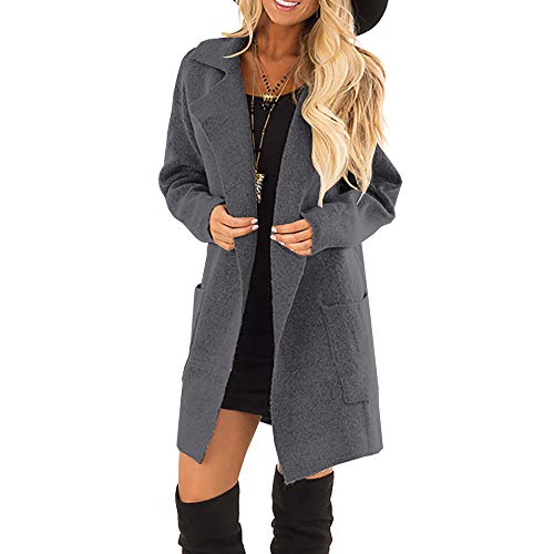 Pandaie Womens ... Jacket Coat,Outwear Women Open Front Long Sleeve Coat Jacket Parka Outwear Cardigan Coat Tops