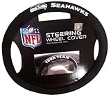 NFL Seattle Seahawks Poly-Suede Steering Wheel Cover Auto Accessories 15 x 15in