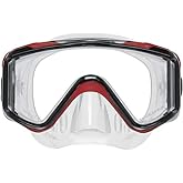 ScubaPro Crystal VU Plus Mask - Red / Grey