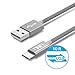 Type C Cable, USB C to USB A UNU 10ft(3M) Braided USB Type C Data Charger for Google Pixel XL , Nexus 6P/5X, OnePlus 2, LG G5, HTC One 10, New Macbook, ChromeBookl and Other USB C Devices - Grey