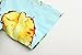 JEETOO Men's Pineapple Floral Short Sleeve Hawaiian Aloha Shirt, Blue, Large