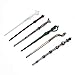 W.D Harry Potter Magic Wand Set Fine Handcrafted Magic Wand Black Wand, Professor Wand, Wizard Sorcerer's Wand Kids Toys Magic Wands Stick with Keychain Necklace in Box (11pcs/Set)