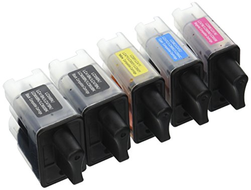 Brother Compatible LC41 5-Pack(2B/1C/1M/1Y) Ink Cartridge Value Pack - Brother MFC 210C,420cn,620cn,3240c,3340cn,5440cn,5840cn,1840c,2440c,1940cn