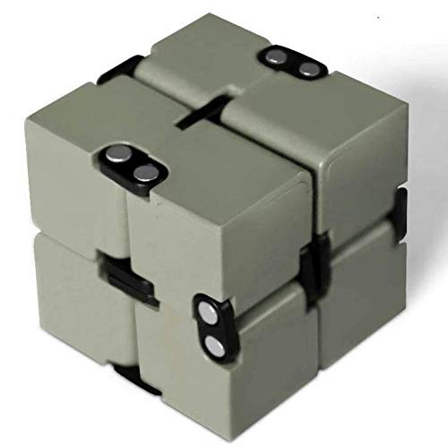 image for EDC Fidgeter Grey Infinity Cube Fidget Toys. Prime Quality Fidget Cube