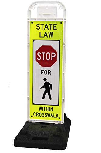 Avoid Base Sign Mua STOP FOR PEDESTRIAN, MUTCD COMPLIANT. Crossing Sign for School Zone ...
