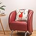 Christmas Pillow Covers 18 x 18 Inches Pack of 4 Decorative Square Throw Pillow Covers Set Cushion Cases Pillowcases for Sofa Bedroom Car