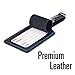 SWISSELITE 2 Pack Luggage Tag, Travel Bag Labels, PU Leather Luggage Tags Identifier for Suitcases