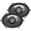 KICKER CS Series CSC68 6 x 8 Inch Car Audio System Speaker, Black (2 Pack)