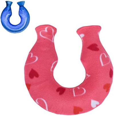Love Shape Pattern 1.4 Liter Hot Water Bottle with Cover Keep Your Neck Warm