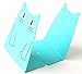 TOBSON Cute Cat Heavy Duty Bookend Nonskid Bookends Art Decoration,A Pairs(Blue)
