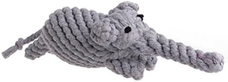 PET PLANEDO- Braided Elephant Cotton Rope Dog Toy/ Teeth Cleaning Chew Toys for Small and Medium Sized Dogs