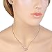 EleQueen 925 Sterling Silver 0.7 Carat Solitaire CZ Dot Pendants Necklace Stud Earrings Jewelry Sets, Valentine's Day/Mother's Day/Christmas Gift for Wife/Mom