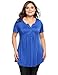 Women Plus Size Tunic Tops Short Sleeve Shirts Tees