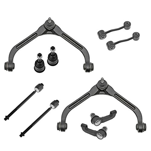Front Control Arm Ball Joint Tie Rod Sway Bar Link 10 Piece Kit for Jeep Liberty