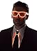 NEON NIGHTLIFE Light Up Neck Tie for Men, Orange