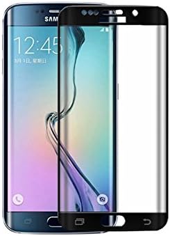 EiZiTEK EcoLight Series Samsung Galaxy S 7 Edge Curved Black Full Cover 0.33mm Durable Tempered Glass Screen Protector (NOT CASE FRIENDLY) (Black: 1 Galaxy S7 Edge Curved Shield Front Only )