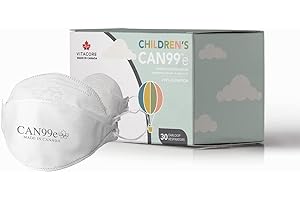 Vitacore CAN99e Disposable Children's Mask | Made In Canada | For Kids Aged 3-13+ | 5-Ply Protection | Superior Filtration