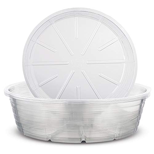 MT Products 14 Inch Lightweight Plastic Deep Plant Saucer
