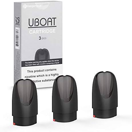 E Cig Vaporizer,UBOAT 3 Pcs Original Pod Cartridge Vapour E Cigarette Vape Pen Starter Kit Atomizer Atomiser Tank,Electronic Cigarette Vaporiser Eshisha Clearomiser Clearomizer No E liquid No Nicotine