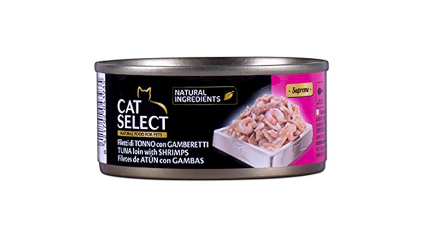Cat Select Lomo de Atún con Gambas - 32 Latas : Amazon.es ...