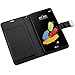 LG G Stylus 2 Case, Stylo 2 Case, JoJoGoldStar 5 Card Bicast PU Leather Folio Wallet with Magnetic Flap and Kickstand, Comes with Screen Protector and Stylus - Black