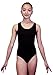 Children's Tank Leotard with Lace back Black (12-14 Child)