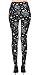 VIV Collection One Size Printed Brushed Ultra Soft Seasonal Leggings (Snowflake Nighttime)