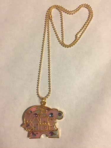Double Sided Pastel Castle Pendant UV Resin Necklace