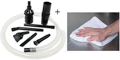 Micro Vacuum Attachment Kit - 7 Piece + Terry Cloth for Car
