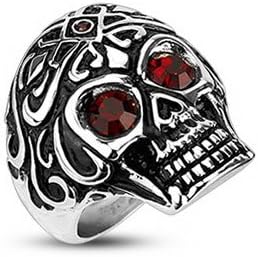 Heavy Metal Demon Skull Ring (Size 13)