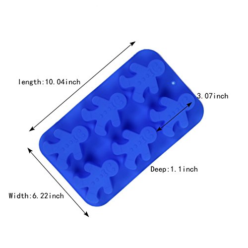 IHOMECOOKER 4PC Silicone Christmas Baking Mold Set Christmas Tree Snowflakes Snowman Cake Mold Set