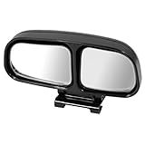 uxcell Car Black Plastic Left Side Adjustable Wide Angle Rear View Mirror
