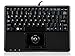 Perixx PERIBOARD-509H, Wired Super Mini USB Trackball Keyboard, X Type Scissor Keys with 2 Built-in Hubs, Black, US English Layout
